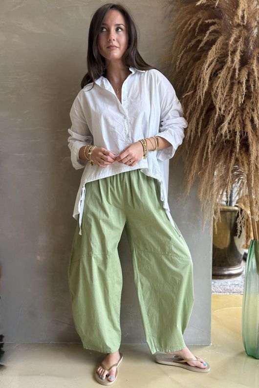 Paloma Classic Barrel Pant Matcha